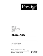 Prestige PR60HOBG Instructions For Use Manual preview