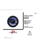 Предварительный просмотр 1 страницы Prestige Prestige TWO-WAY SPEAKERS Installation & Owner'S Manual