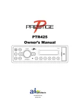 Preview for 1 page of Prestige PTR425 Owner'S Manual