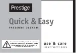 Preview for 1 page of Prestige Quick & Easy Use & Care Instructions Manual