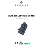 Предварительный просмотр 1 страницы Prestige Vivid	288	LED	Dual	Blinder User Manual