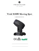 Предварительный просмотр 1 страницы Prestige Vivid S150W Moving Spot User Manual