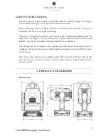 Предварительный просмотр 4 страницы Prestige Vivid S150W Moving Spot User Manual