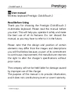 Preview for 3 page of Prestigio Click&Touch 2 User Manual