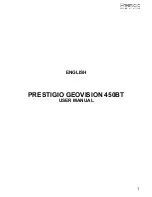 Prestigio GEOVISION 450BT User Manual preview