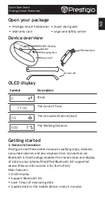 Prestigio Smart Pedometer Quick Start Manual preview