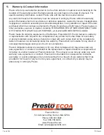 Preview for 21 page of Presto Lifts ECOA Series Owner'S Manual