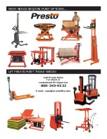 Preview for 25 page of Presto Lifts HPT 50 Series Operating Instructions Manual