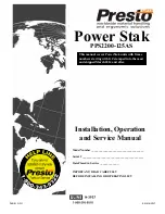 Presto Lifts PowerStack PPS2200-125AS Installation, Operation And Service Manual preview