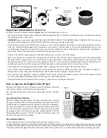 Preview for 4 page of Presto 02141 Instructions Manual