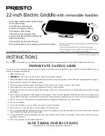 Предварительный просмотр 1 страницы Presto 07062 Instructions