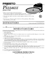 Preview for 1 page of Presto 3430 Instructions Manual