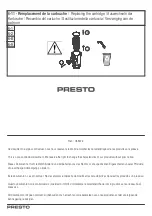 Preview for 12 page of Presto 55432 Installation Manual