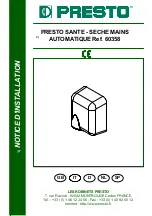 Preview for 1 page of Presto 60358 Installation Instructions Manual