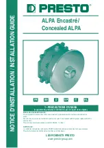 Presto ALPA Installation Manual preview