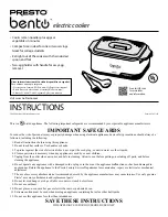 Предварительный просмотр 1 страницы Presto Bento 04634 Instructions