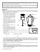 Предварительный просмотр 2 страницы Presto Coffeemaker Instructions