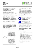 Preview for 9 page of Presto Conti Compact CC-13 V Operating And Maintenance Instructions Manual