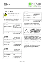 Preview for 29 page of Presto Conti Compact CC-13 V Operating And Maintenance Instructions Manual