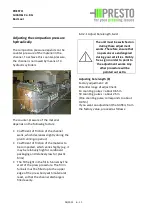 Preview for 45 page of Presto Conti Compact CC-13 V Operating And Maintenance Instructions Manual