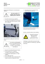 Preview for 63 page of Presto Conti Compact CC-13 V Operating And Maintenance Instructions Manual