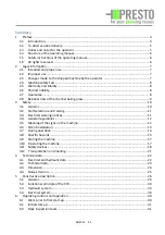 Preview for 2 page of Presto Conti Compact CC-20 V Operating Manual