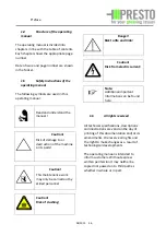 Предварительный просмотр 6 страницы Presto Conti Compact CC-20 V Operating Manual