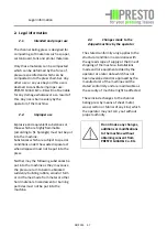 Preview for 7 page of Presto Conti Compact CC-20 V Operating Manual