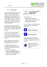 Preview for 14 page of Presto Conti Compact CC-20 V Operating Manual