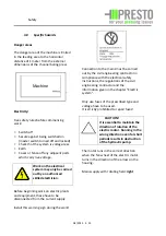 Предварительный просмотр 15 страницы Presto Conti Compact CC-20 V Operating Manual