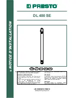 Presto DL 400 SE Installation Manual preview