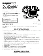 Предварительный просмотр 1 страницы Presto DualDaddy Instructions