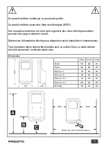 Preview for 4 page of Presto E-DRY Installation Manual