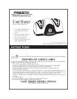 Presto EverSharp 8800 Instructions preview