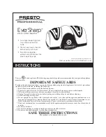 Presto EverSharp 8800 Instructions предпросмотр