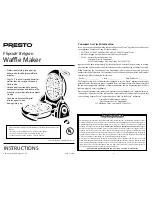 Предварительный просмотр 1 страницы Presto Flipside Belgian 03510 Instructions