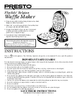 Предварительный просмотр 1 страницы Presto FlipSide Instruction Manual