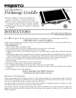Presto Foldaway 7050 Instructions preview