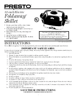 Presto Foldaway Instructions preview