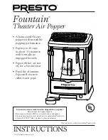 Presto Fountain Instruction Manual preview