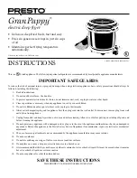 Предварительный просмотр 1 страницы Presto GranPappy 5411 Instruction Manual