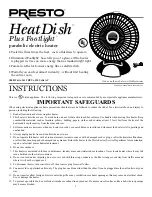 Предварительный просмотр 1 страницы Presto Heat Dish Instructions