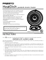 Preview for 1 page of Presto HEATDISH Instructions