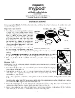 Preview for 1 page of Presto MyPod 09402 Instructions