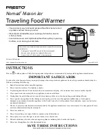 Preview for 1 page of Presto Nomad Mason Jar Instructions