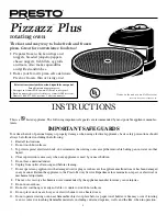 Presto Pizzazz Instructions Manual preview