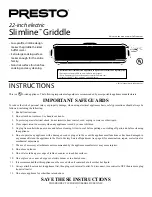 Presto Slimline 07072 Instruction Manual preview