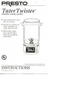 Preview for 1 page of Presto TaterTwister Instructions