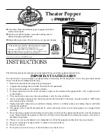 Presto Theater Popper Instructions preview