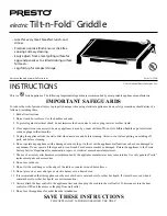 Preview for 1 page of Presto Tilt-n-Fold Instructions